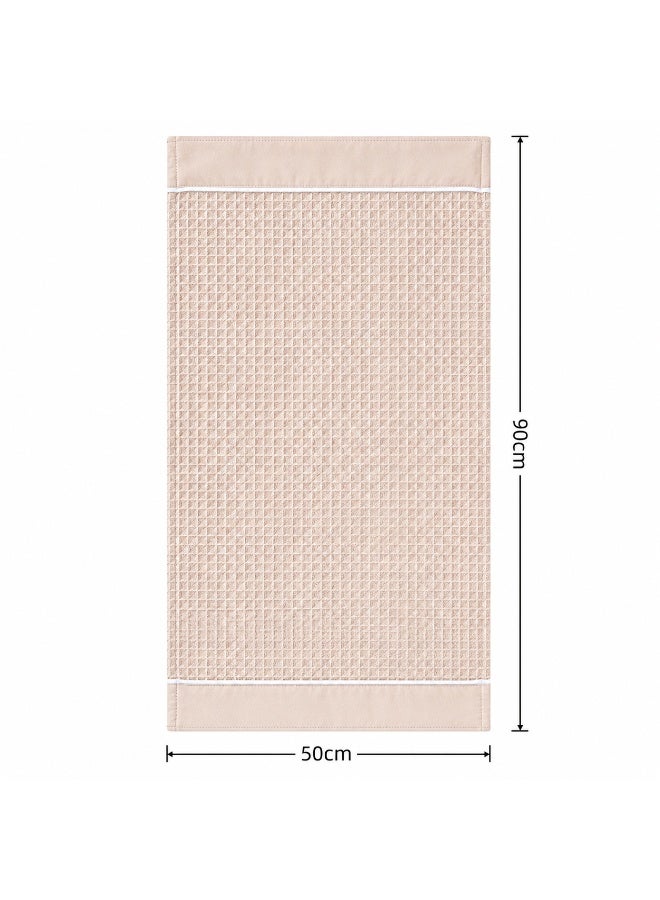 دوناتيلا مناشف يد (عبوة من 4 قطع، 50 × 90 سم) – مايكروفايبر 310 GSM بنسيج وافل – فائقة النعومة وعالية الامتصاص وسريعة الجفاف، خفيفة الوزن بلون سادة للحمام، الجيم، السبا والسفر. - Image 2