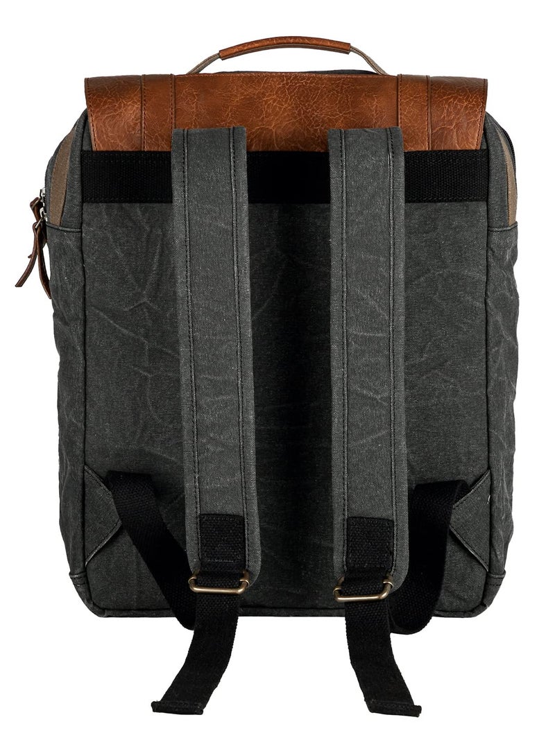 Mona B Laptop Backpack for Men & Women with Up to 14" Laptop Compartment – 15L Capacity – Ideal for Office, College, School & Travel - Black - Image 2