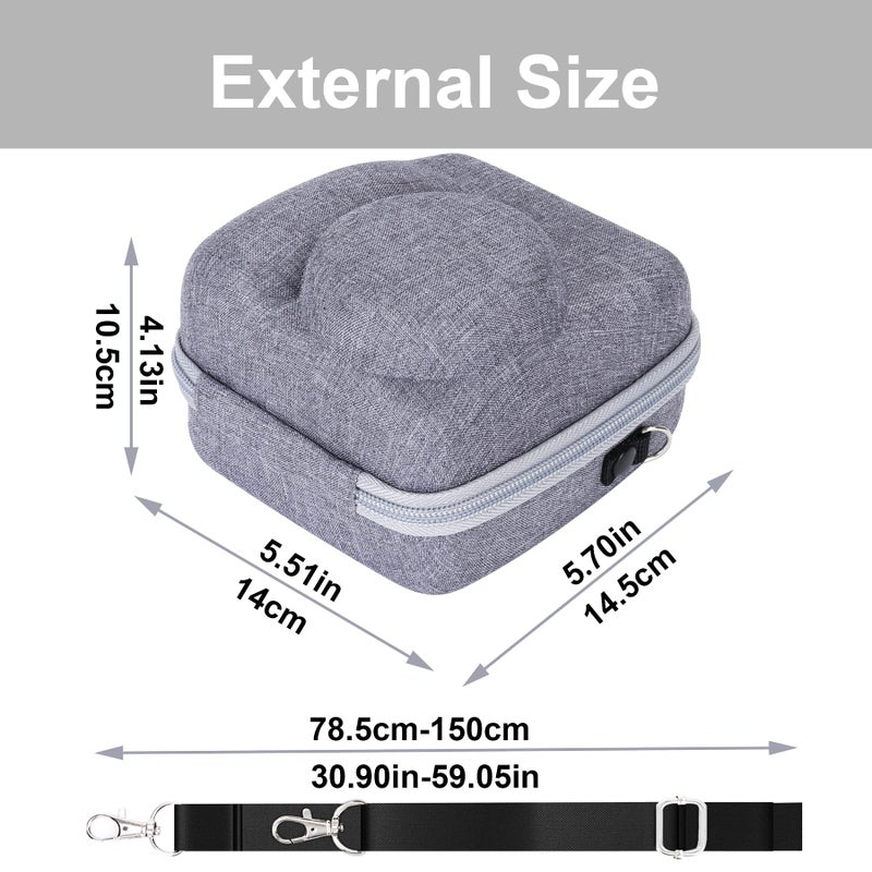 Aenllosi Hard Carrying Case Replacement For Fujifilm Instax Mini 12/11 Instant Camera,Protective Case Compatible With Instax Camera Mini 12/11(Clay White) - Image 5