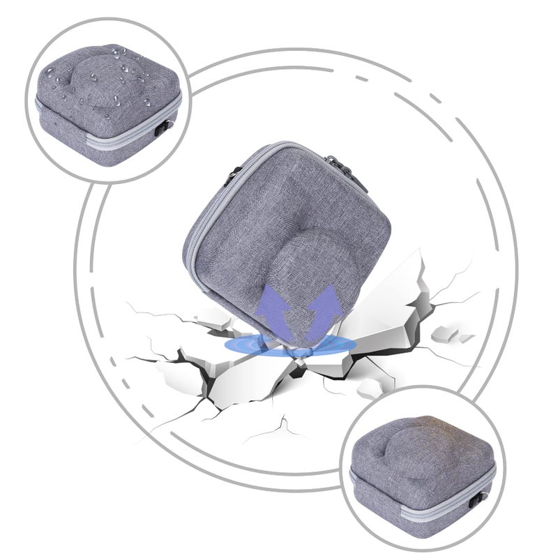 Aenllosi Hard Carrying Case Replacement For Fujifilm Instax Mini 12/11 Instant Camera,Protective Case Compatible With Instax Camera Mini 12/11(Clay White) - Image 3