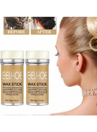 EELHOE 2Pcs Hair Wax Stick Strong And Long Lasting Hold Non Greasy