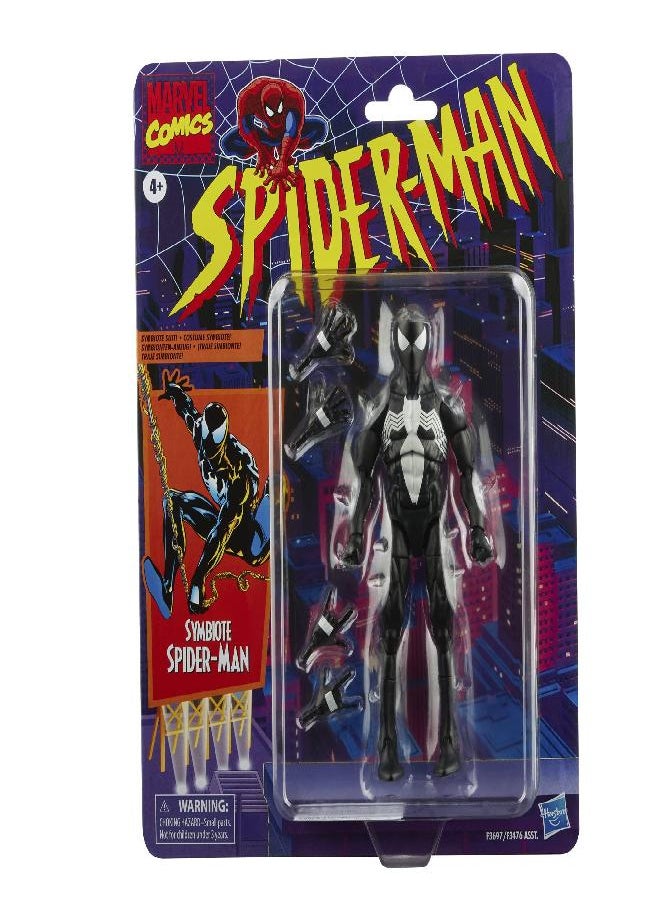 Spider-Man Spider-Man Marvel Legends Series 6-inch Symbiote Action Figure Toy, Includes 4 Accessories: 4 Alternate Hands  - Image 5