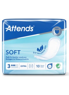 Attends Soft 3 Extra Unisex Incontinence Pads 10's