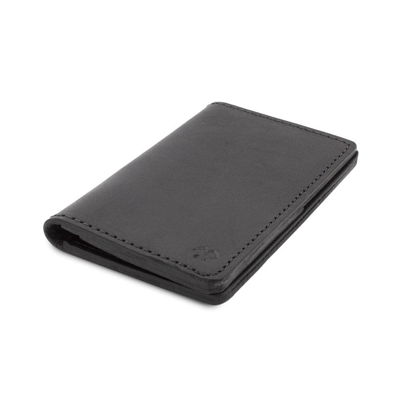 Main Street Forge Leather Passport Holder for Men Made in USA 35 x 55 Field Notes Cover Midnight Black - Image 2
