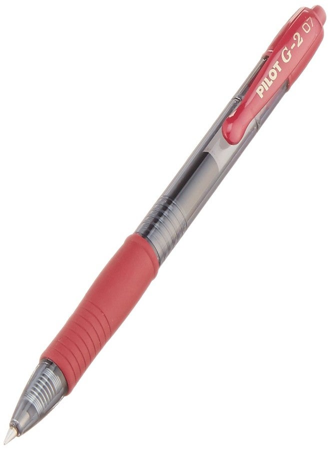 PIL Wholesale CASE of 10 - Pilot G2-7 Retractable Gel Roller Pens-Gel Pen, Retractable, Rubber Grip, Fine Pt, Burgundy - Image 2