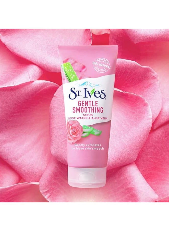 Stives Gentle Smoothing Rose Water & Aloe Vera Scrub - 170 Gm