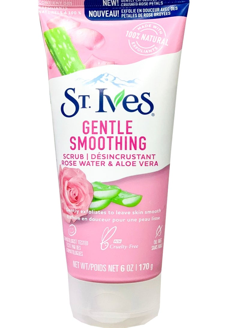 Stives Gentle Smoothing Rose Water & Aloe Vera Scrub - 170 Gm