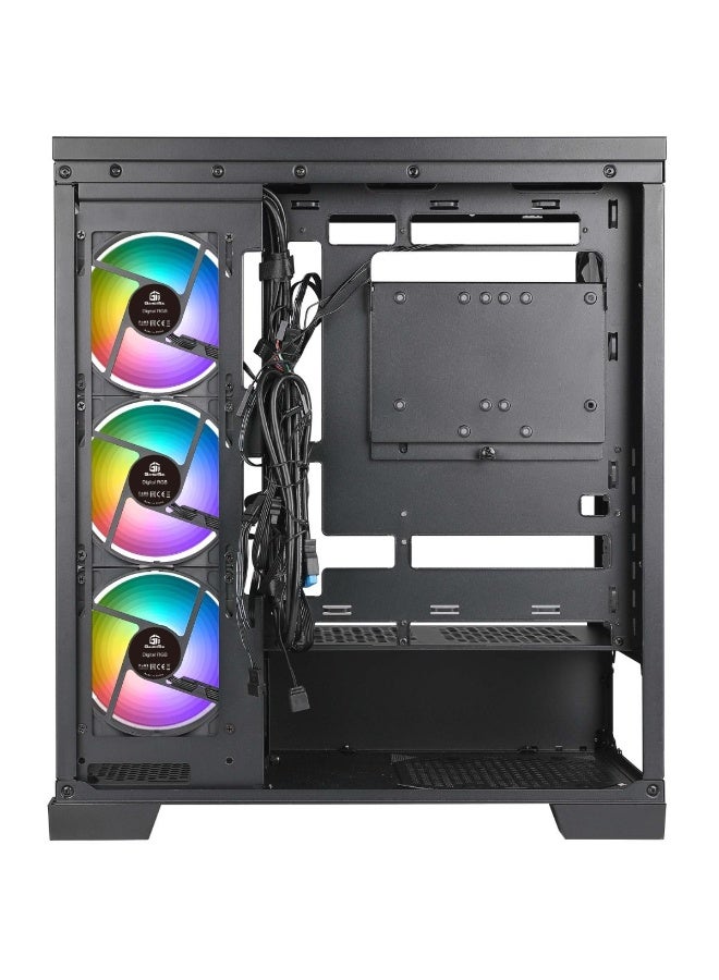 GamerTek Nebula MID Tower ATX Gaming Case PC Case Black - Image 1