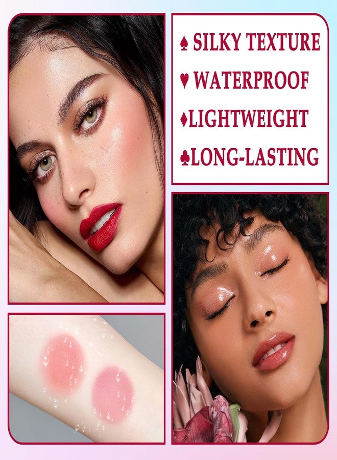 XMXueMei 3 Colors Blush Stick,Solid Cream Blush,Multi-Use Blush Stick for Cheeks,Lips and Eye,High Pigmented Blush Makeup Stick Set B - Image 4