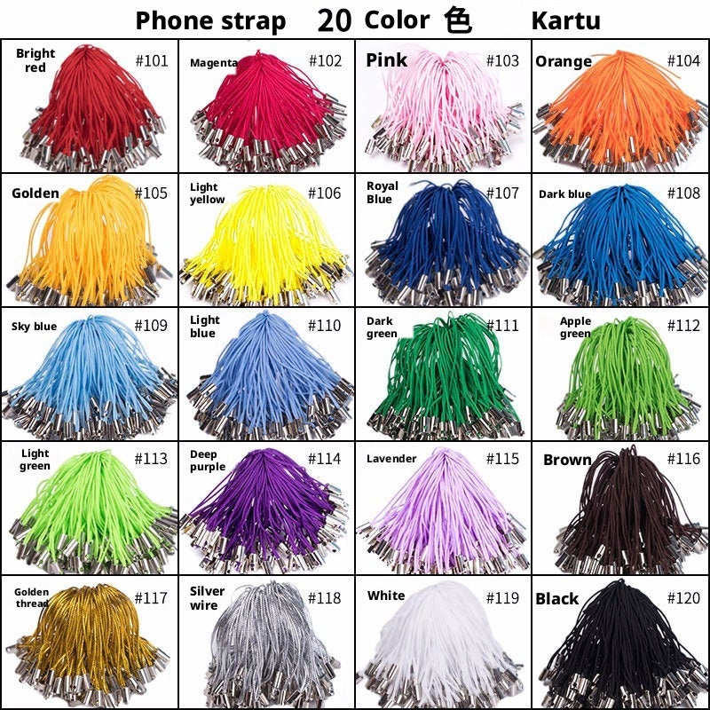 DIY Phone Lanyard Braided Cord, Colorful Hanging Rope - Image 5