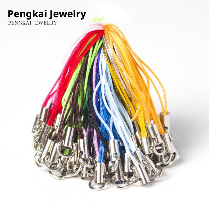 DIY Phone Lanyard Braided Cord, Colorful Hanging Rope - Image 1