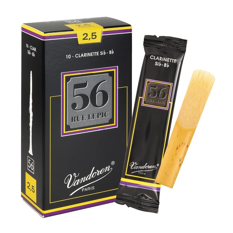 Vandoren CR5025 Bb Clarinet 56 Rue Lepic Reeds Strength 2.5; Box of 10 - Image 1