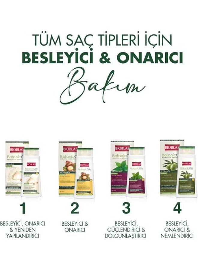 BIOBLAS BONATIC OILS NOURISHING AND REPAIRING CARE OLIVE OIL SHAMPOO FOR ALL HAIR TYPES 360 ML PARABEN FREE - Image 3
