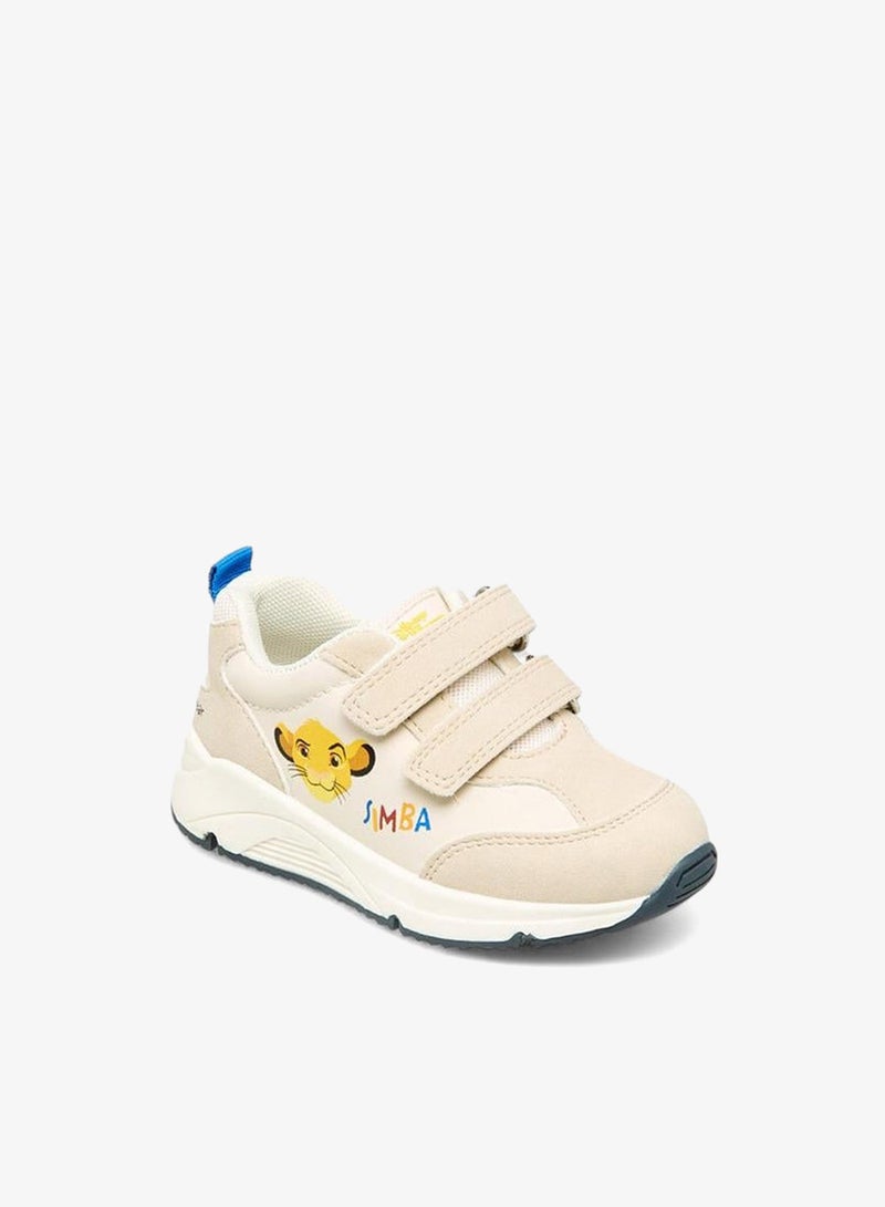 Disney Boys Simba Print Hook and Loop Sneakers - Image 2