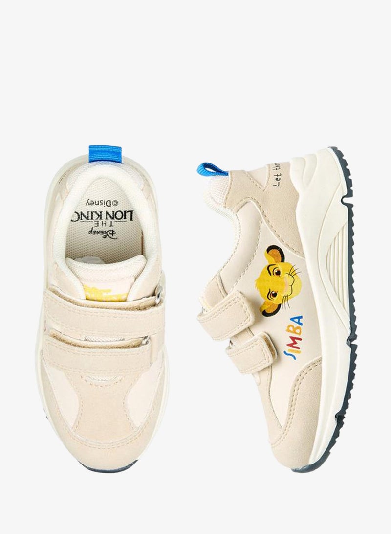 Disney Boys Simba Print Hook and Loop Sneakers - Image 3