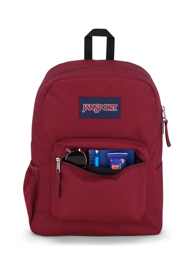 JanSport Unisex Fashion Backpack Cross Town Russet Red - Image 3