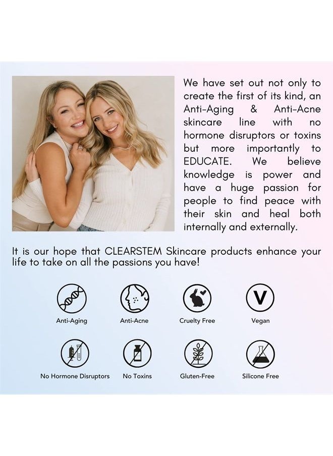 CLEARstem CLEARITY Exfoliating Facial Serum with Vitamin C, Turmeric and Mandelic Acid, 1 Oz  - Image 3
