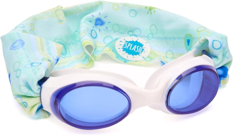 Splash Place نظارات السباحة من سبلاش بليس بحزام قماشي - للبالغين والأطفال - ألوان وردية وبنفسجية - Image 1