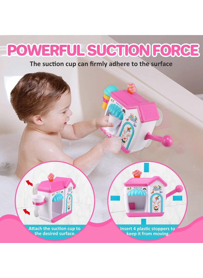 SYOSI - Toddler Bath Toys-Interactive Baby Shower Toys, Bubble Ice Cream Maker Bath Toy, Toddler Bath Toys Age 2-4, Bathtub Bubble Machine - Image 1