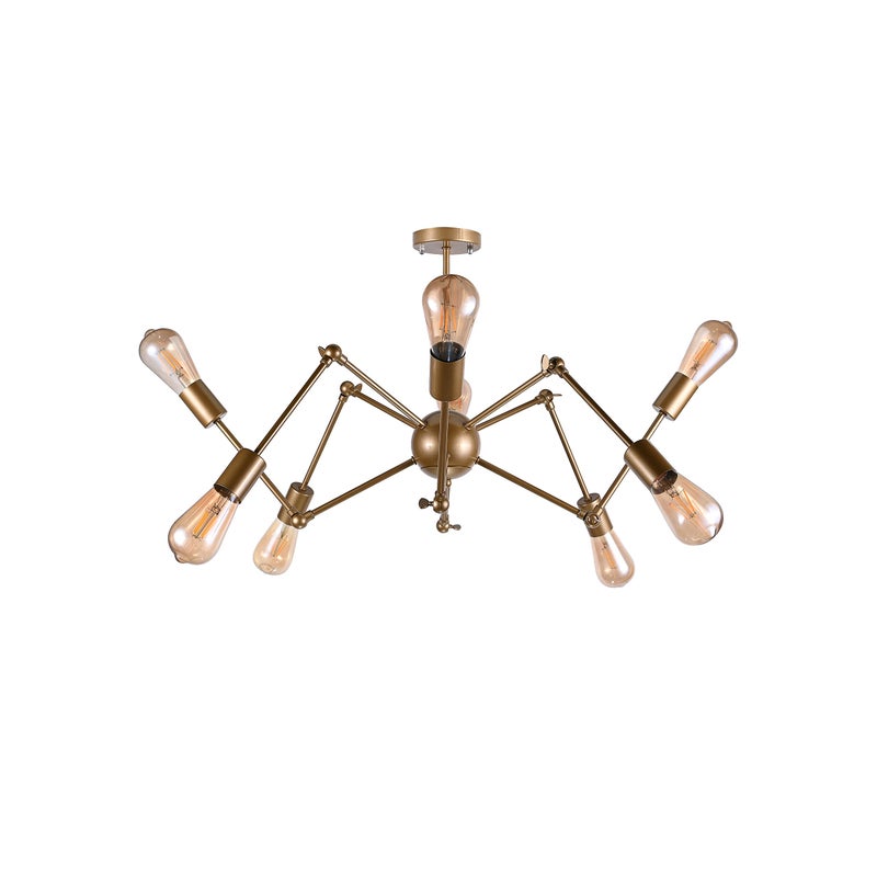 ElRawda Lighting El rawda rl-dc-b-005 spider adjustable ceiling lamp - golden - Image 2