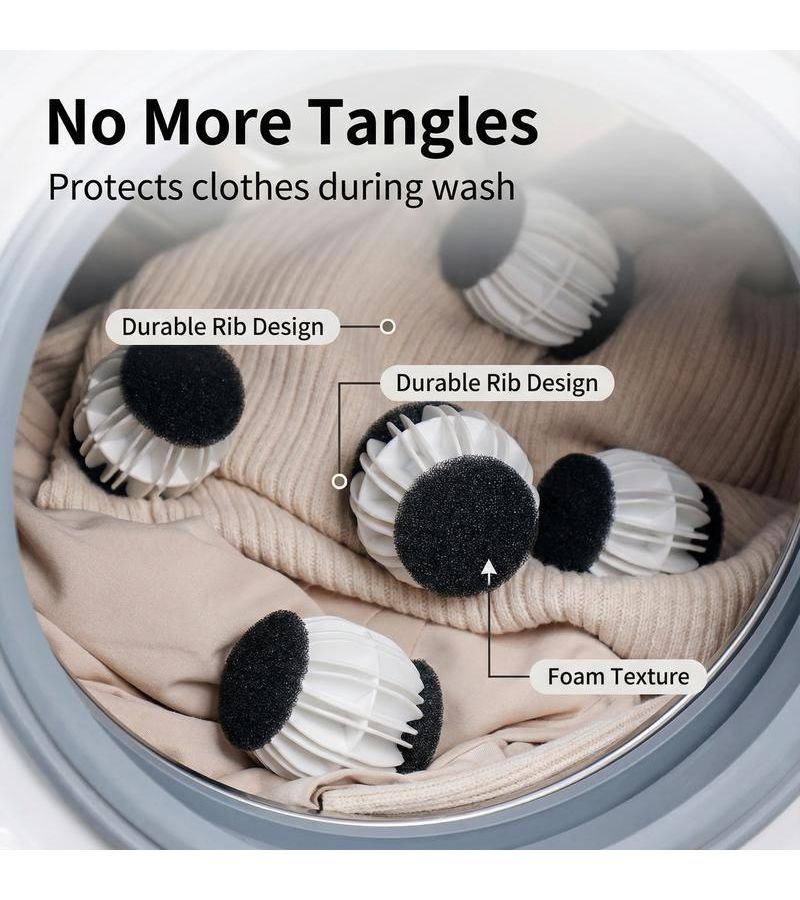 2 Pack Magic Laundry Pilling Balls and Lint Remover for Washer Dryer Anti Tangle Pet Hair Removal Wrinkle Free - Image 1