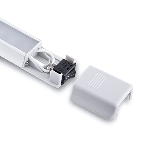 Raycharm LED Interior Under Cabinet Lighting, Super-Thin Limited Space Corner Mount 14.5" x 1.1", Aluminum Housing Frosted Lens 6000K Cool-White High-Output Light, 12V/24V DC for RV & Camper, 1-Pack - Image 5