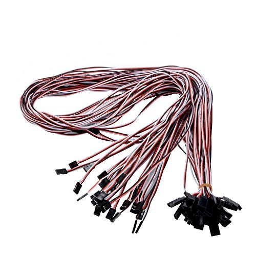 YXQ 1M Servo Extension Cable 3 Pin Male to Female Lead Wire for RC Airplane 10Pcs - Image 1