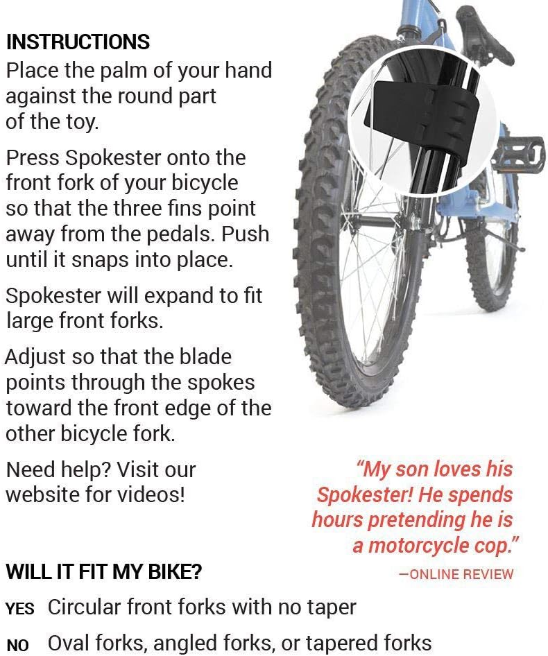 SPOKESTER Bicycle Noisemaker - Make Your Bike Sound Like a Motorcycle - Image 5
