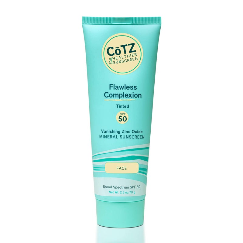 CoTZ Skincare | Flawless Complexion | Lightly Tinted | Facial Mineral Sunscreen Broad Spectrum SPF 50; 2.5 oz / 70 g - Image 1