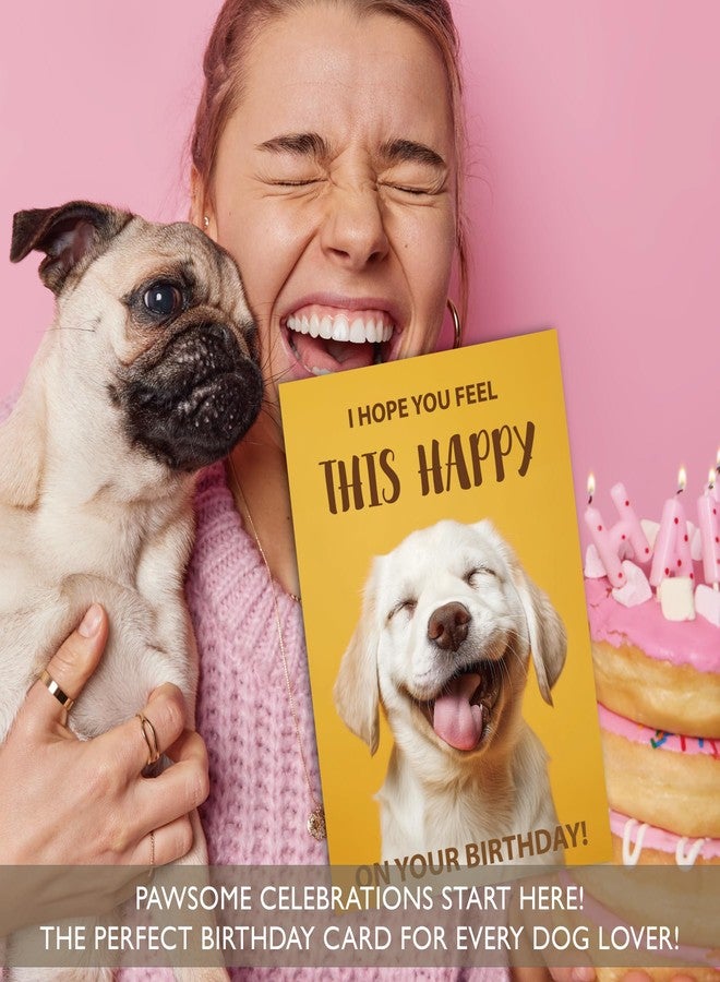 Gooji 5x7 Funny Happy Dog Birthday Card - Cute Puppy Design, Hilarious Greeting, Perfect for Dog Lovers, Men, Women, Husband, Wife - Image 2