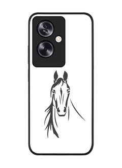 Rugged Black Edge Case for OnePlus Nord N30 SE, Slim fit Soft Case Flexible Rubber Edges Anti Drop TPU Gel Thin Cover - Arabian Stallion