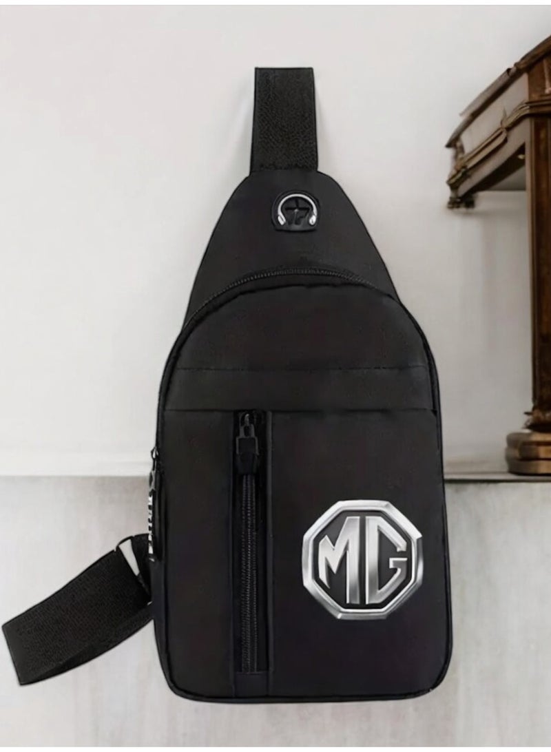 ام جي شنطة كروس بودي رجالية من إم جي بتصميم راقي وأنيق باللون الأسود - Image 1