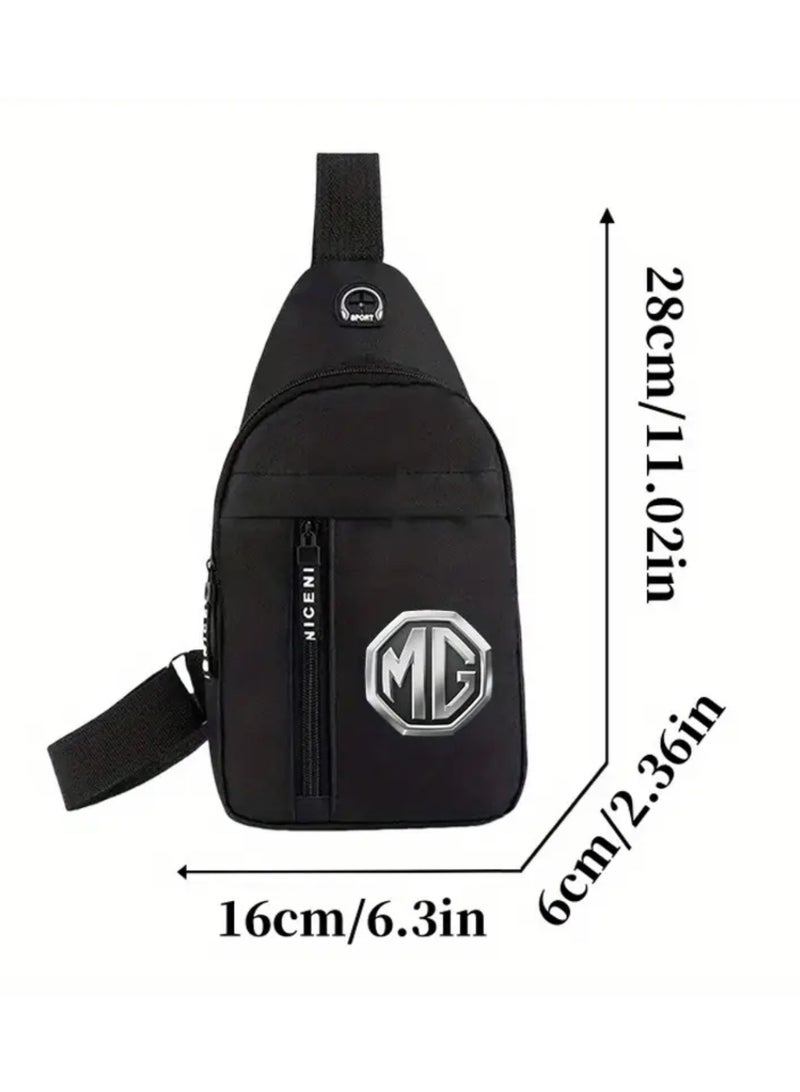 ام جي شنطة كروس بودي رجالية من إم جي بتصميم راقي وأنيق باللون الأسود - Image 5