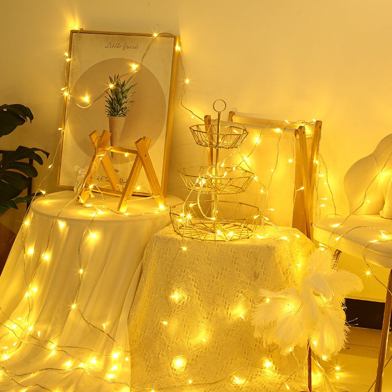 LED light string outdoor starry light led string light star atmosphere light decorative lighting engineering flashing light - Image 3