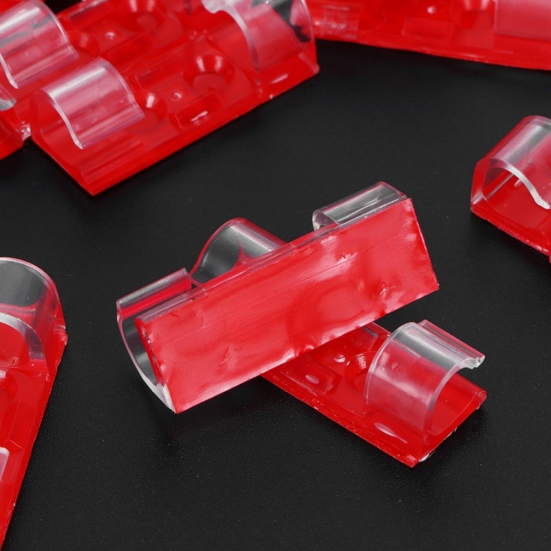 Self-Adhesive Cable Clip 1 Cm Max Cable Diameter Firm Hold & Durable ABS Material Wire Clamp - Easy Installation Wire Fixing Buckle for Desktop Cord Organization - Image 1