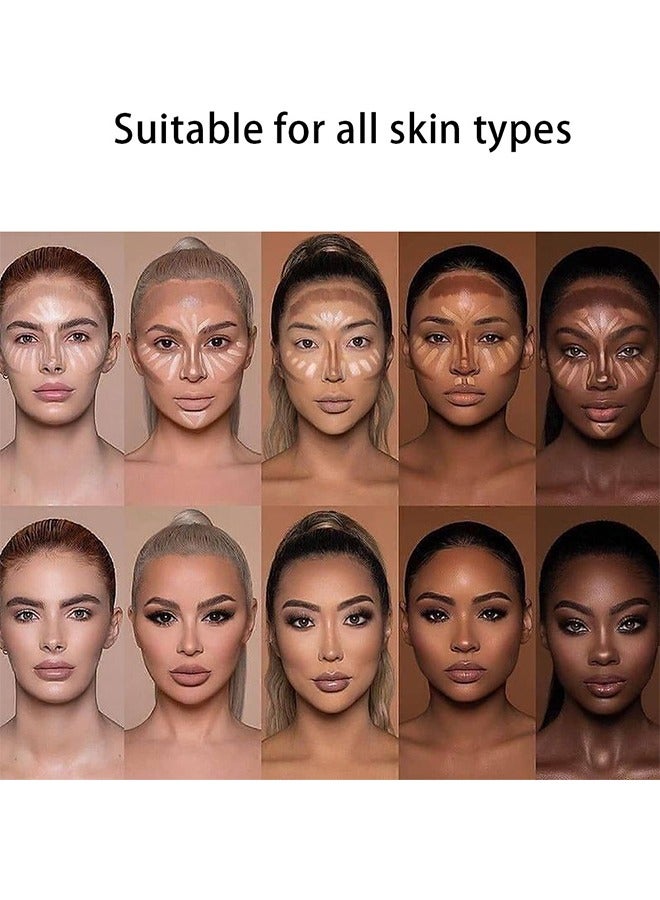 OCHEAL 24 Hours Wear Concealer Stick,Dual-End Concealer Contouring Stick,Cream Contour Bronzer Sticks, Waterproof Face Concealer Pen for Body Face Brighten Facial Shade, Create 3D Makeup(02#) - Image 3