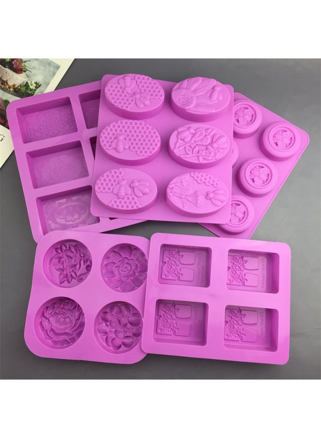 Maamoul Mold - Handmade Soap Silicone Mold - 4 consecutive oval religious patterns-mold - DIY Soap Making, Candle Craft, Resin Mold, Bath Bomb Mold, Kitchen Baking, Essential Oil Soap Tool - Image 2