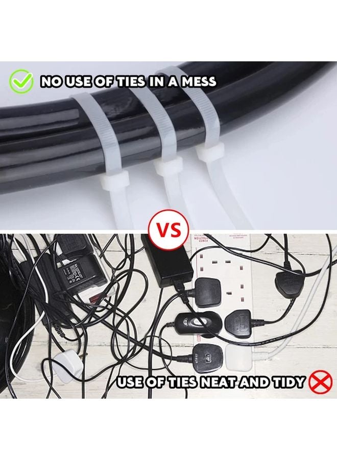 5 Sets Colorful Nylon Self Locking Cable Ties Durable Lightweight Plastic Bands - Image 4