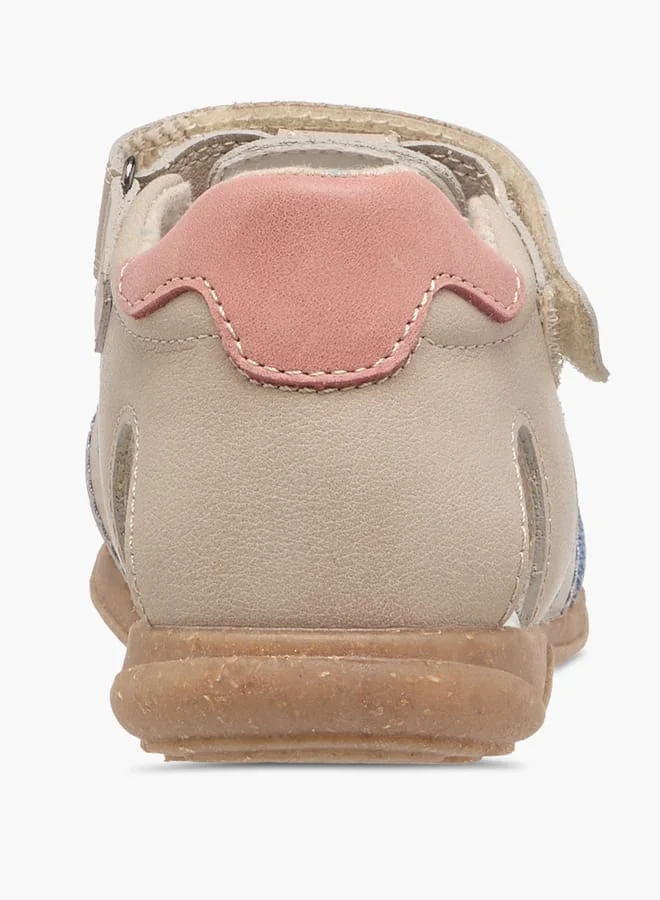 JUNIORS Boys Panelled Sandals with Hook and Loop Closure