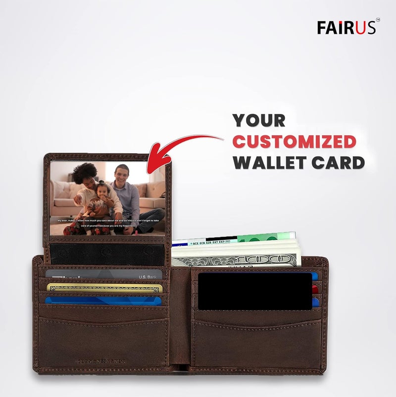 Fairus Customized Wallet Card With Your PhotoIllustration On Front SideSpecial MessageSpotify Song Code Backside Best For Special Occasion Gift For Loved One Best FriendThanksgiving - Image 5