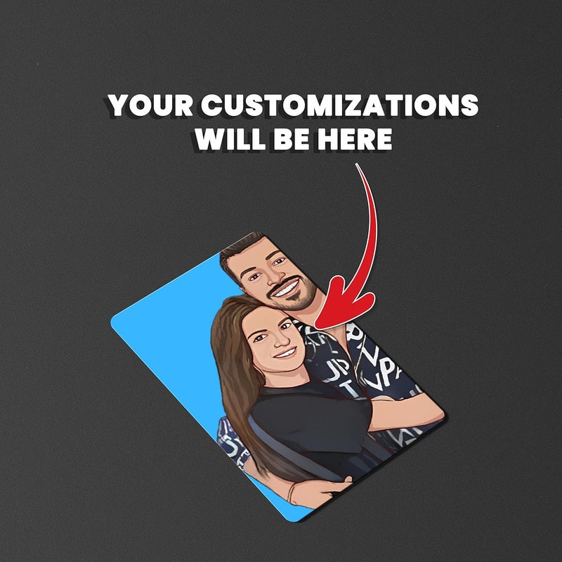 Fairus Customized Wallet Card With Your PhotoIllustration On Front SideSpecial MessageSpotify Song Code Backside Best For Special Occasion Gift For Loved One Best FriendThanksgiving - Image 4
