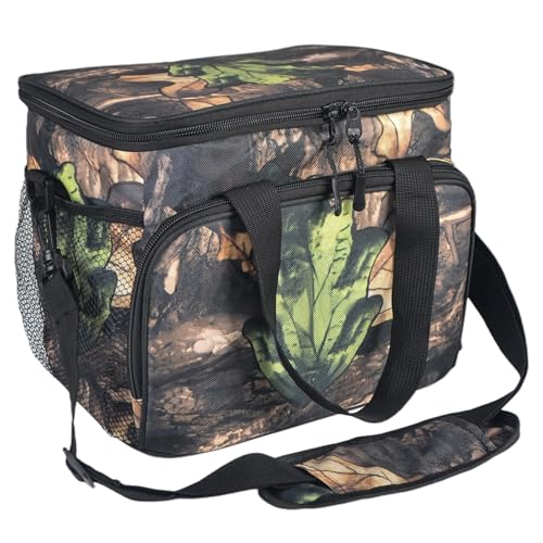 letesult Camo Hunting Tactical Insulated Lunch Bag, 14L Large Camouflage Tactical Lunch Box for Men,Leakproof Lunches Cooler with Mesh Side Pocket &Adjustable Shoulder Strap,Picnic Bag for Adult Camping Travel - Image 1