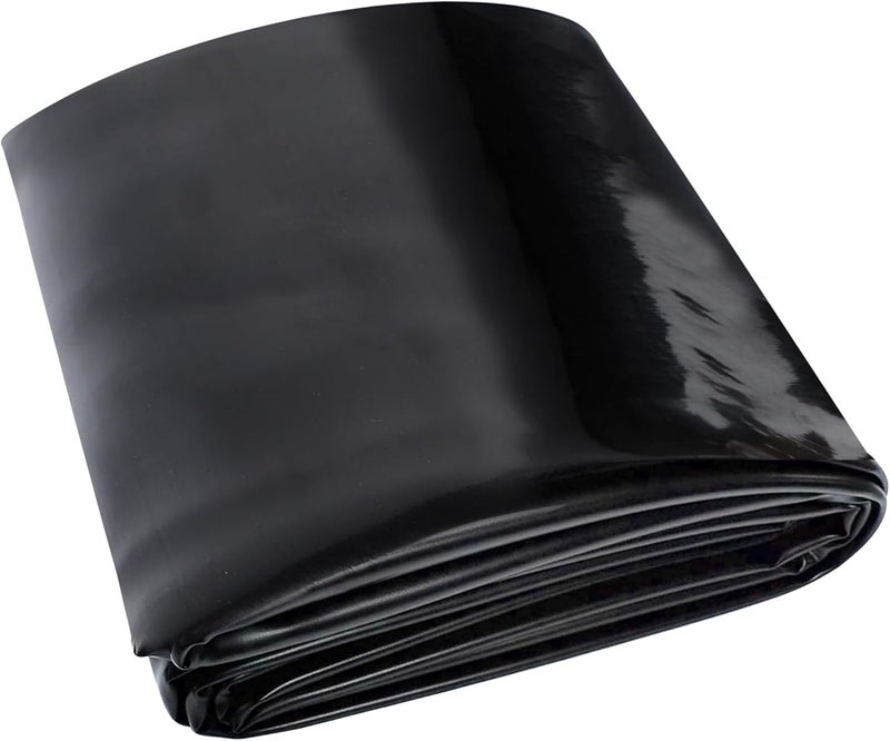 أدرويتيت بطانة بركة 14 × 14 قدم، بطانة HDPE لبركة الأسماك 20 مل، بطانة برك للبرك الخارجية، برك الكوي، نافورة الحديقة، شلال - Image 1
