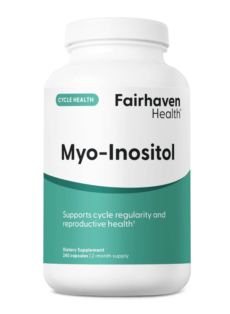 fairhaven health Myo-Inositol, 240 Capsules (500 mg per Capsule)