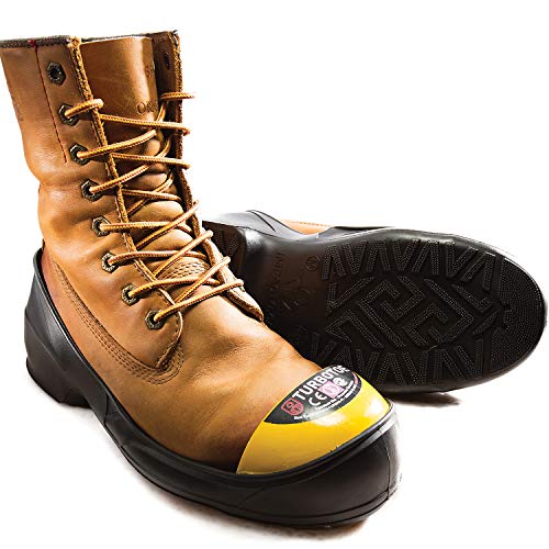 Impacto Protective Products unisex adult Dress Turbotoe Molded PVC Safety Toe Cap with Steel Toe, Purple, XX-Small US,Black - Image 2