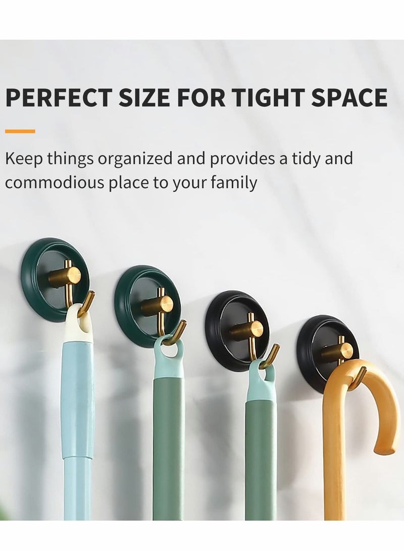 XiuWoo Adhesive Hooks Bathroom Towel Hooks, 304 Stainless Steel Heavy Duty Wall Robe Waterproof No Drilling Required, 4 pcs - Image 3