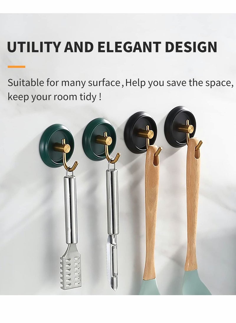 XiuWoo Adhesive Hooks Bathroom Towel Hooks, 304 Stainless Steel Heavy Duty Wall Robe Waterproof No Drilling Required, 4 pcs - Image 4