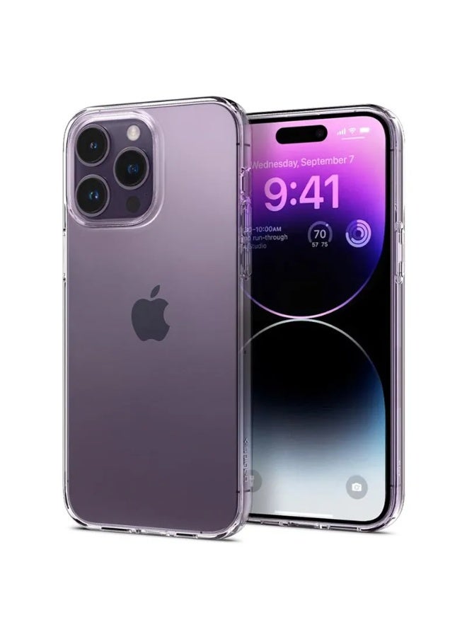 أكاليكس جراب حماية شفاف من مادة TPU الناعمة المقاومة للخدوش والسقوط، متوافق مع هاتف iPhone 14 Pro Max بشاشة 6.7 بوصة. - Image 1