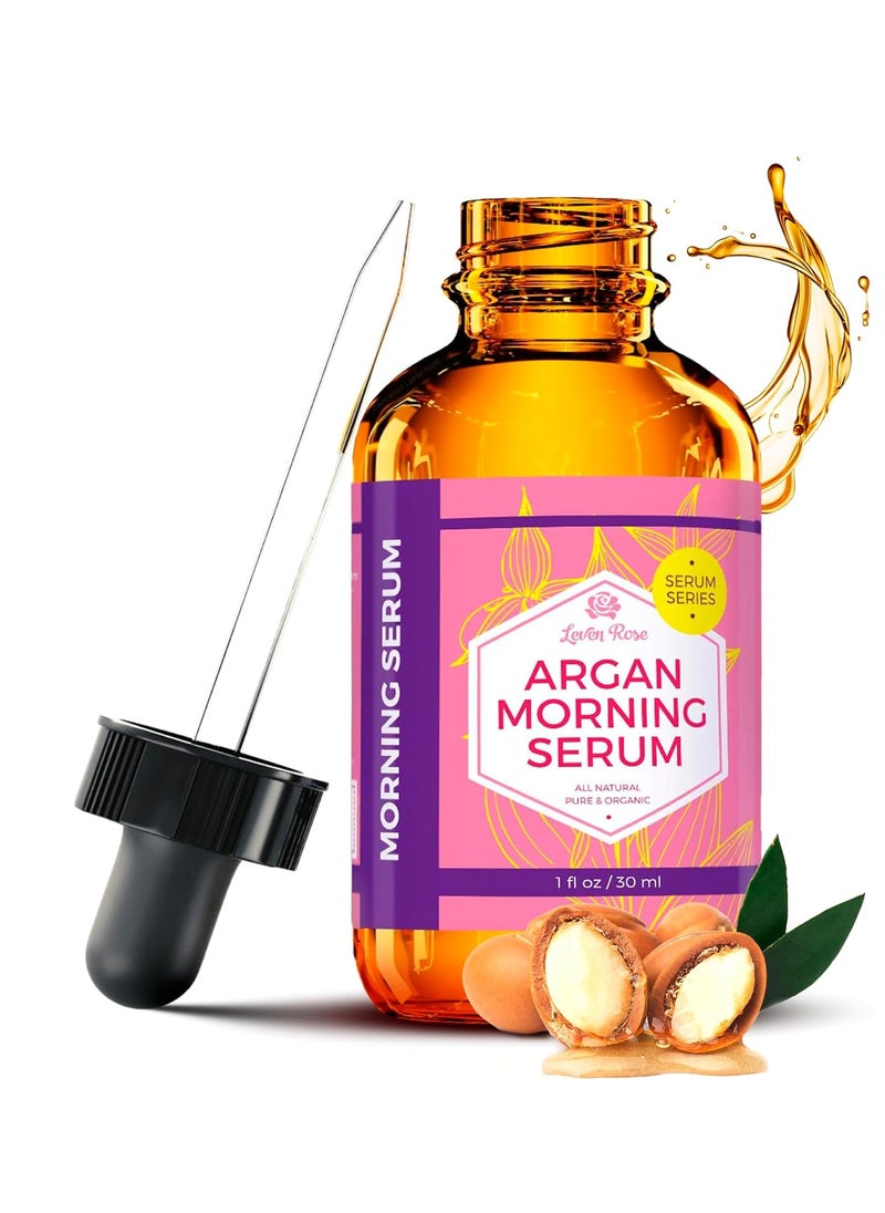 Leven Rose Leven Rose Moroccan Argan Oil Face Serum 1 oz  100 Organic Hydrating Oil for Women  AntiAging Natural Serum for Wrinkles 