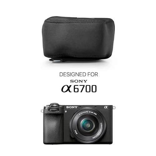 MegaGear Mega Gear Neoprene Camera Case for Sony Alpha a6700 (16-50mm) - Stylish and Protective Digital Photography Bag - Black - Image 3